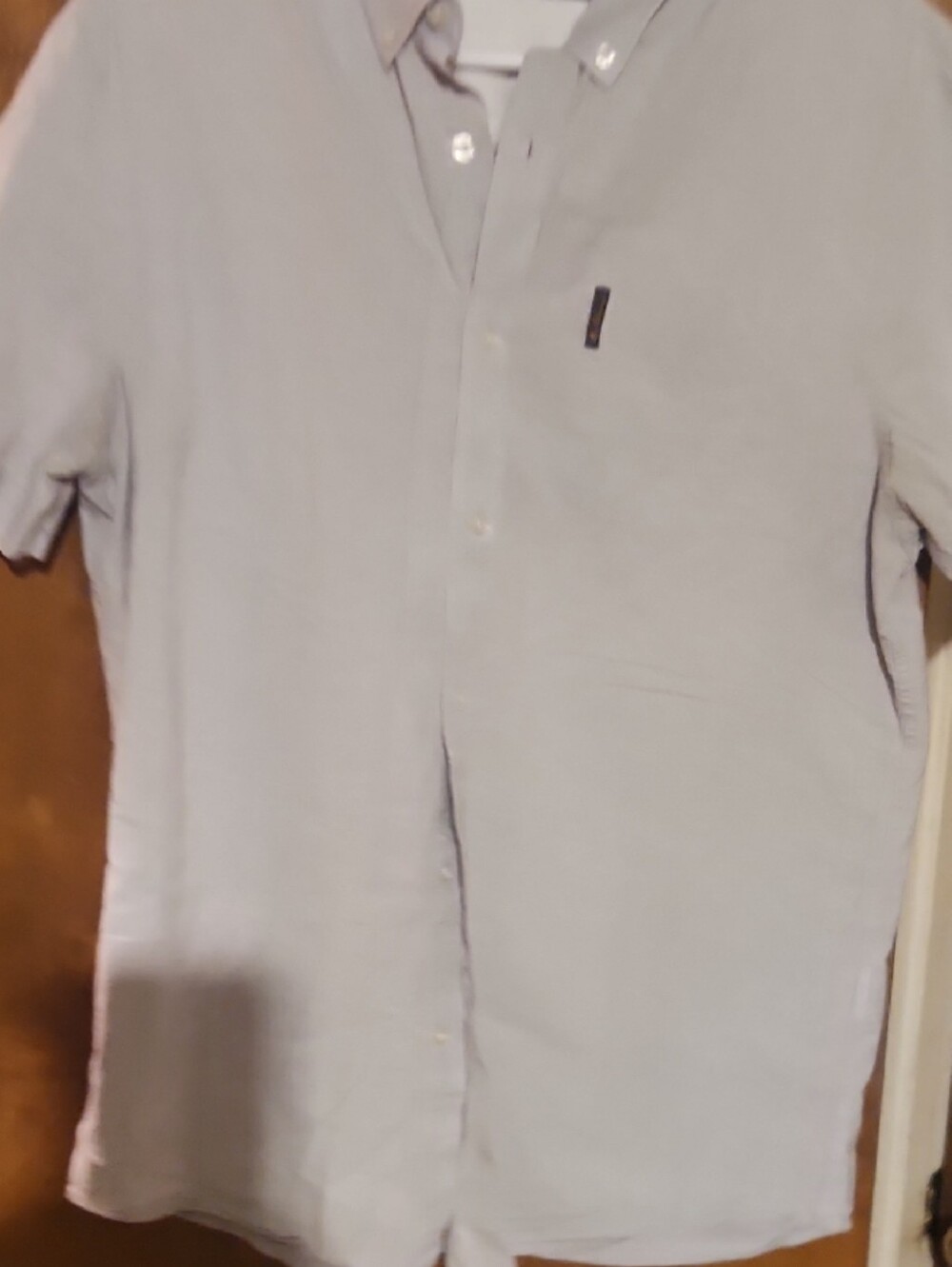 Ben Sherman Light Gray Short Sleeve Button-Down Shirt